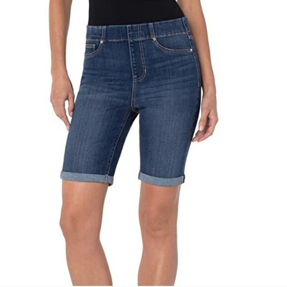 Liverpool Chloe Bermuda Roll Cuff Shorts 6/28 NWT - Picture 1 of 11
